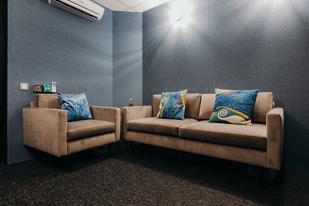 Sofas in the Production Suite (Studio 3) at The Halley